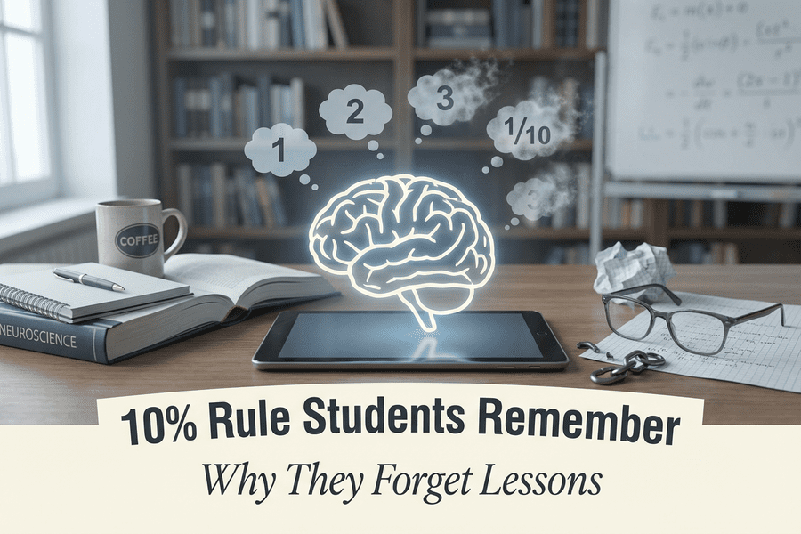 10% Rule Students Remember: Why They Forget Lessons