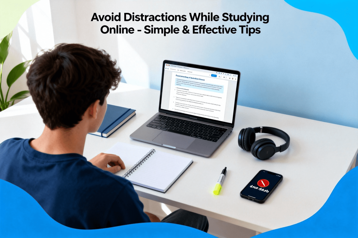 Avoid Distractions While Studying Online – Simple & Effective Tips