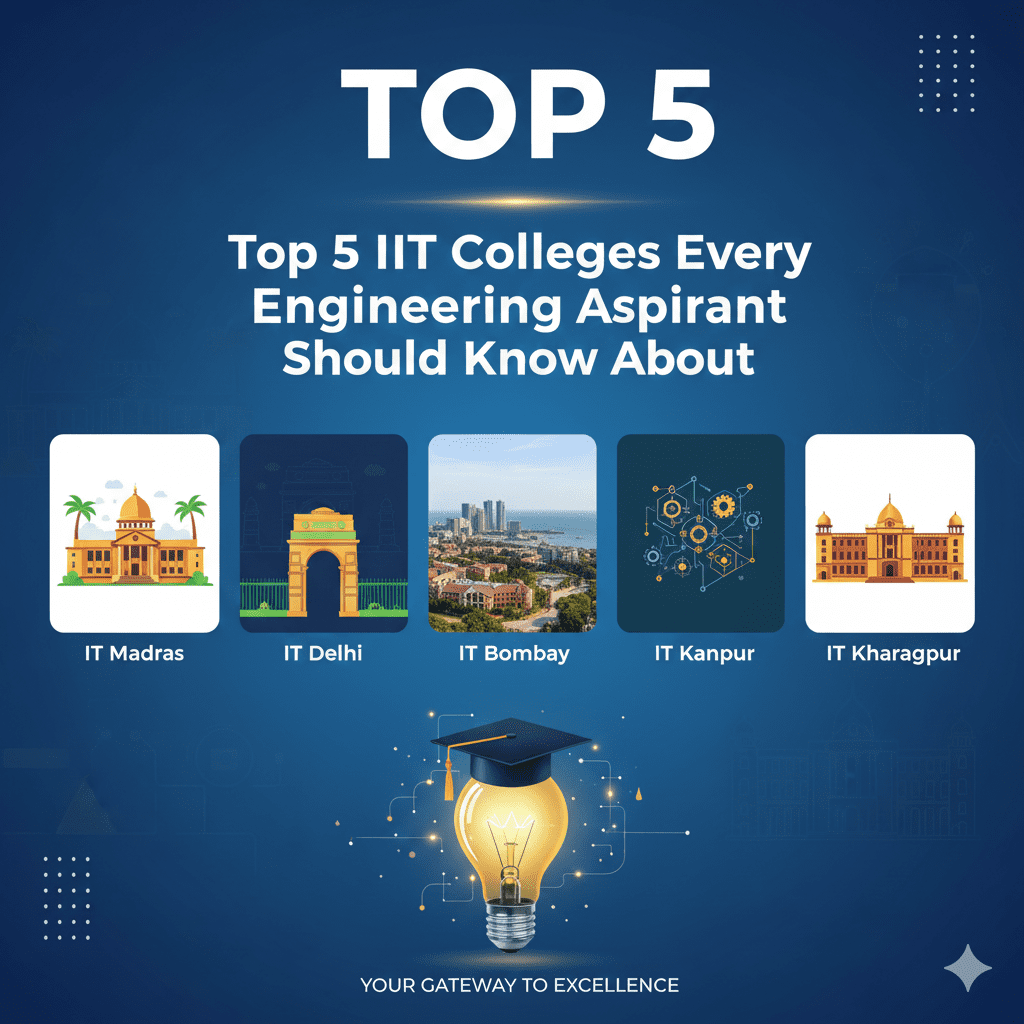 Top 5 IIT Colleges Every Engineering Aspirant Should Know About