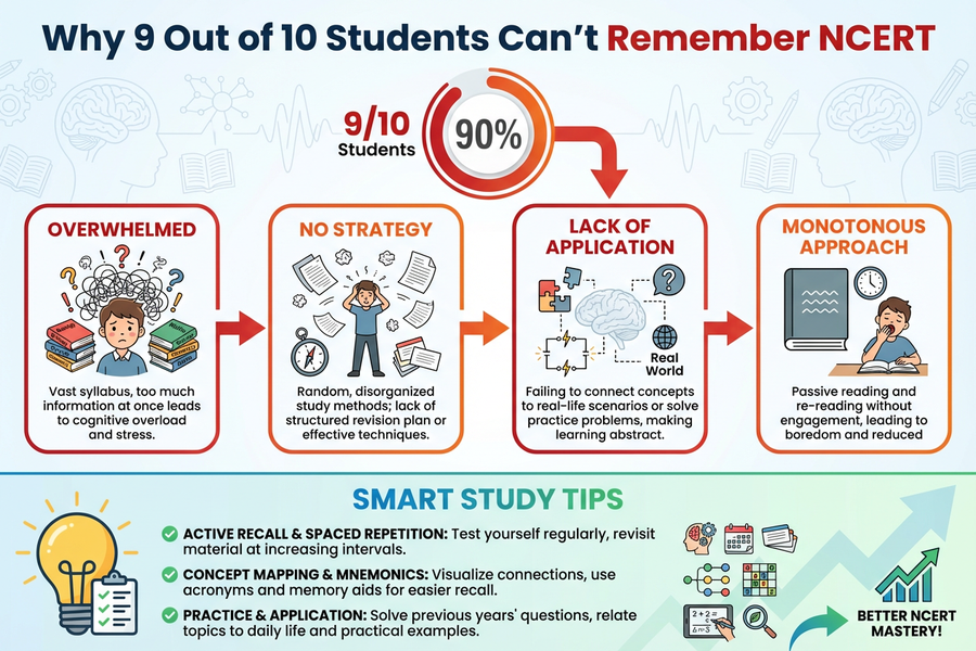 Why students can’t remember NCERT while studying