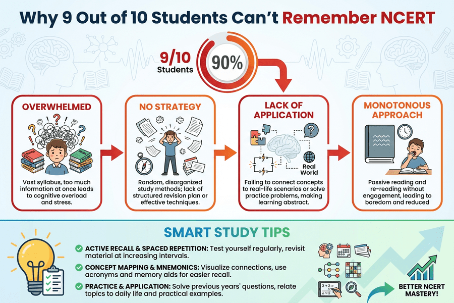 Why 9 Out of 10 Students Can’t Remember NCERT Why 9 Out of 10 Students Can’t Remember NCERT