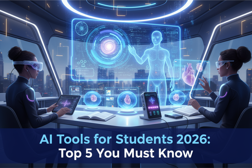 AI Tools for Students 2026 – smart learning apps helping students study efficiently.