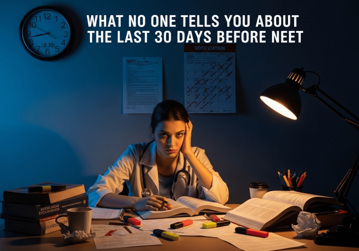 What No One Tells You About the Last 30 Days Before NEET