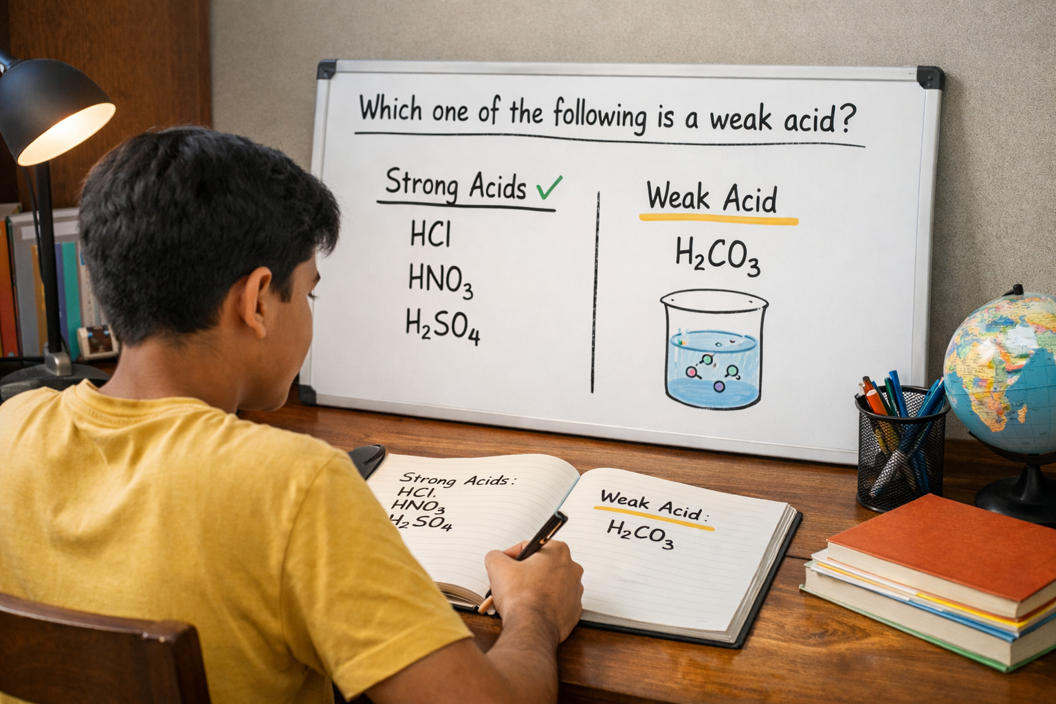 which one of the following is a weak acid explained with chemistry examples for students