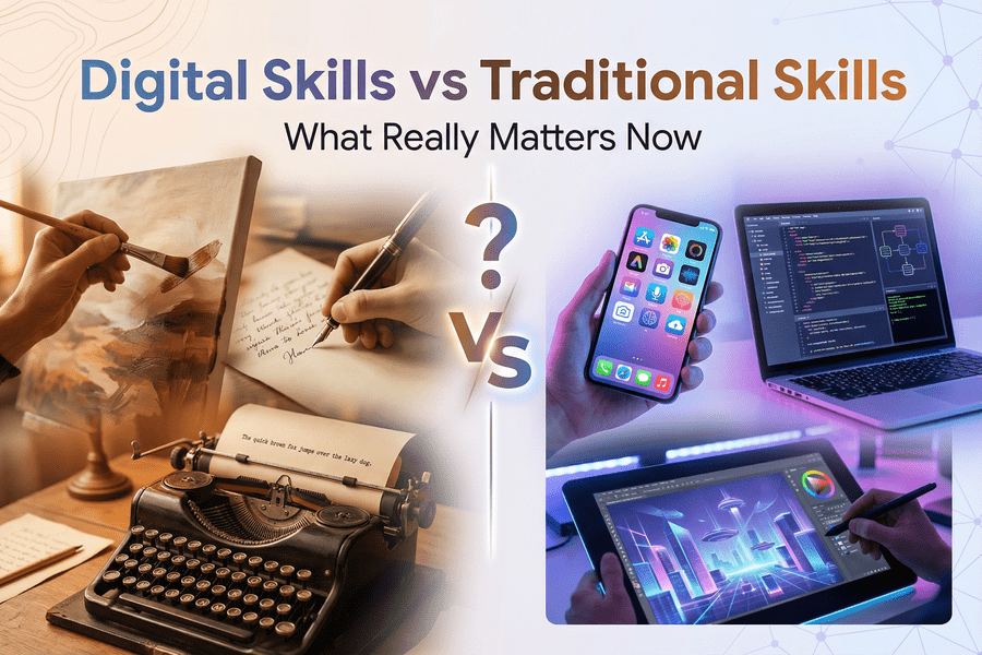 Digital Skills vs Traditional Skills: What Really Matters Now Digital Skills vs Traditional Skills: What Really Matters Now