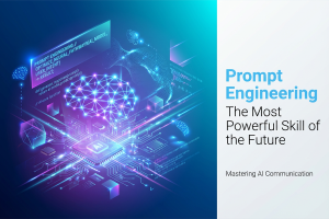 Student using AI tools with Prompt Engineering techniques on a laptop