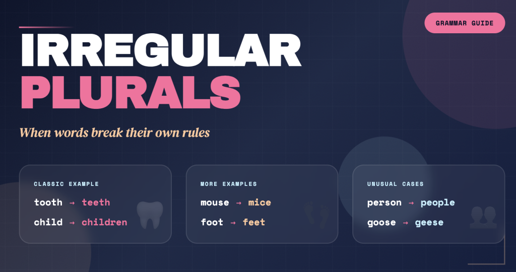 Irregular Plurals