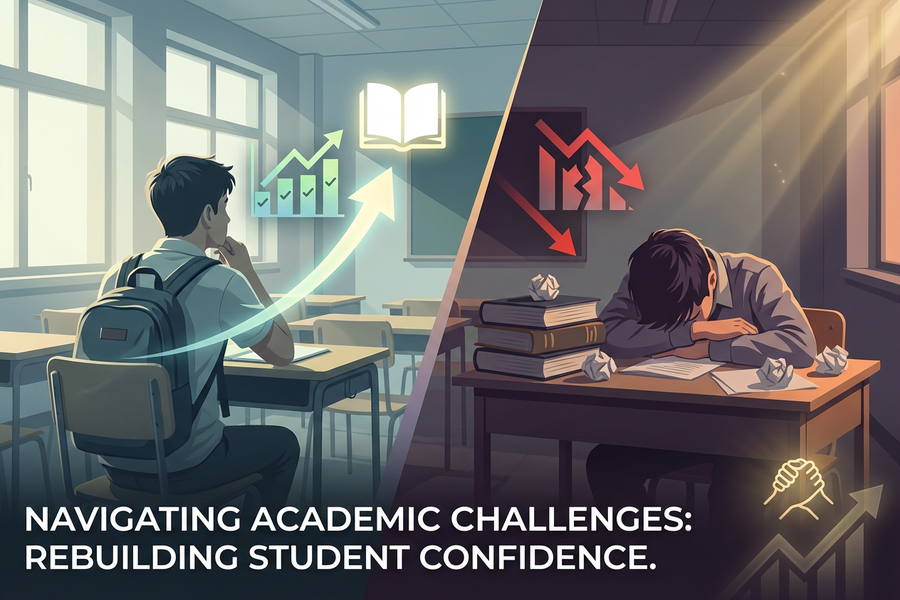 Students lose confidence when subjects become difficult
