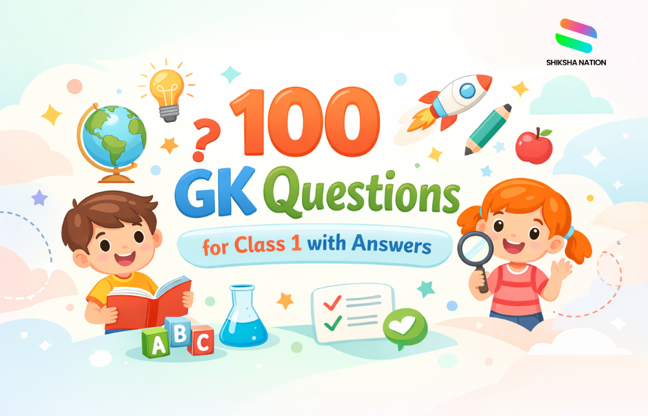 100 GK Questions for Class 1 with Answers