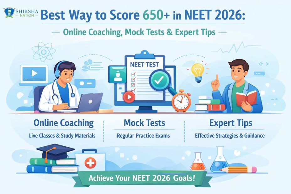 Best Way to Score 650+ in NEET 2026: Online Coaching, Mock Tests & Expert Tips