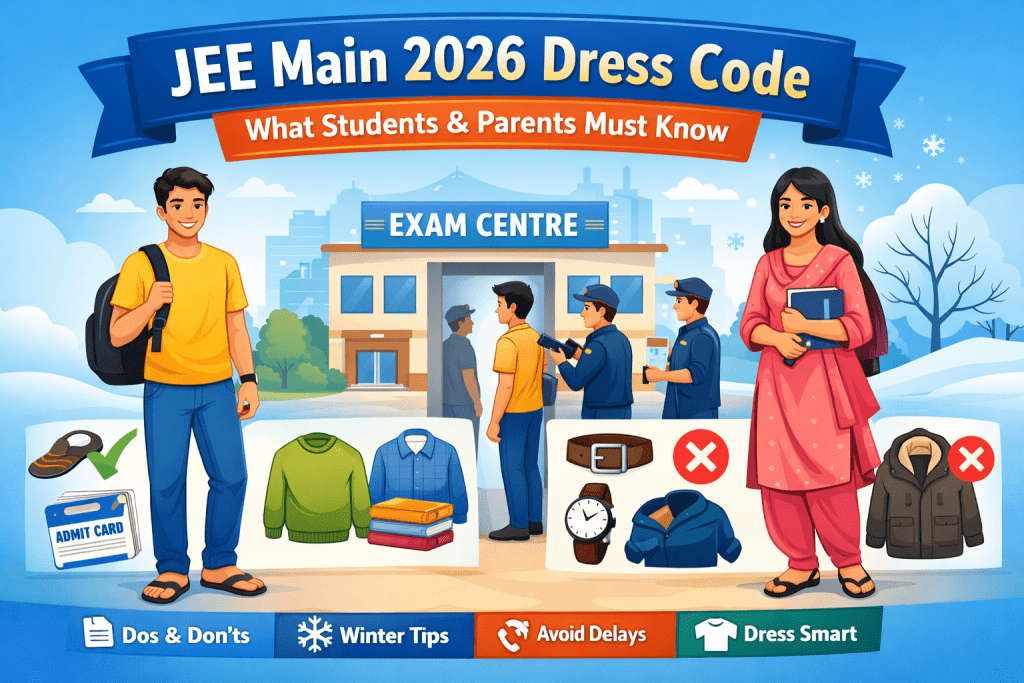 JEE Main 2026 Dress Code Guide for Students & Parents