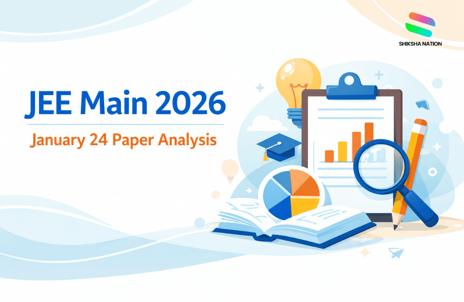JEE Main 2026 Paper Analysis (24th Jan) Check Shift Wise Analysis and Difficulty Level Weight-age