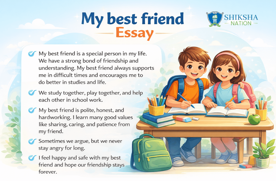 My Best Friend Essay 100, 250, 300 and 500 Words in English