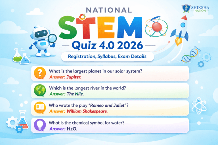 National STEM Quiz 4.0 2026 - Registration, Syllabus, Exam Details