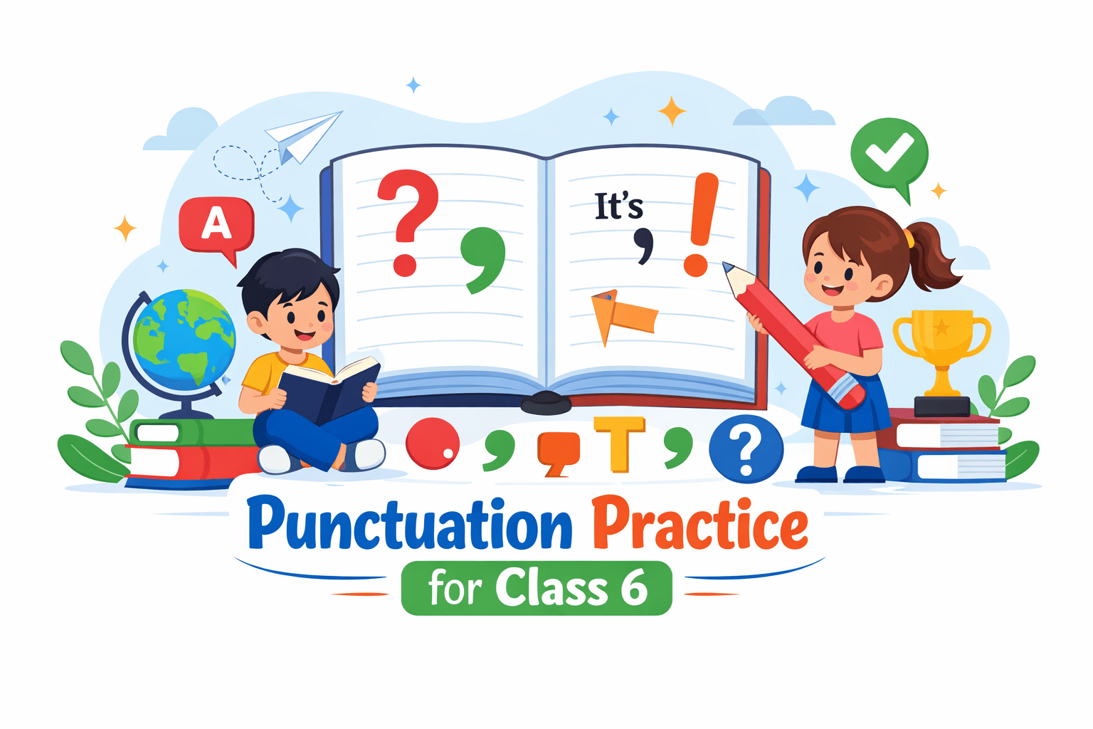 Punctuation Worksheet for Class 6 with Answers