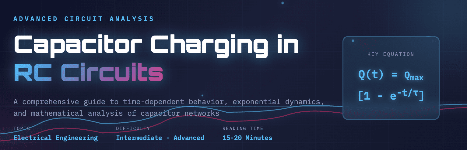 Capacitor Charging in RC Circuits: A Comprehensive Analysis of Time-Dependent Behavior Capacitor Charging in RC Circuits: A Comprehensive Analysis of Time-Dependent Behavior