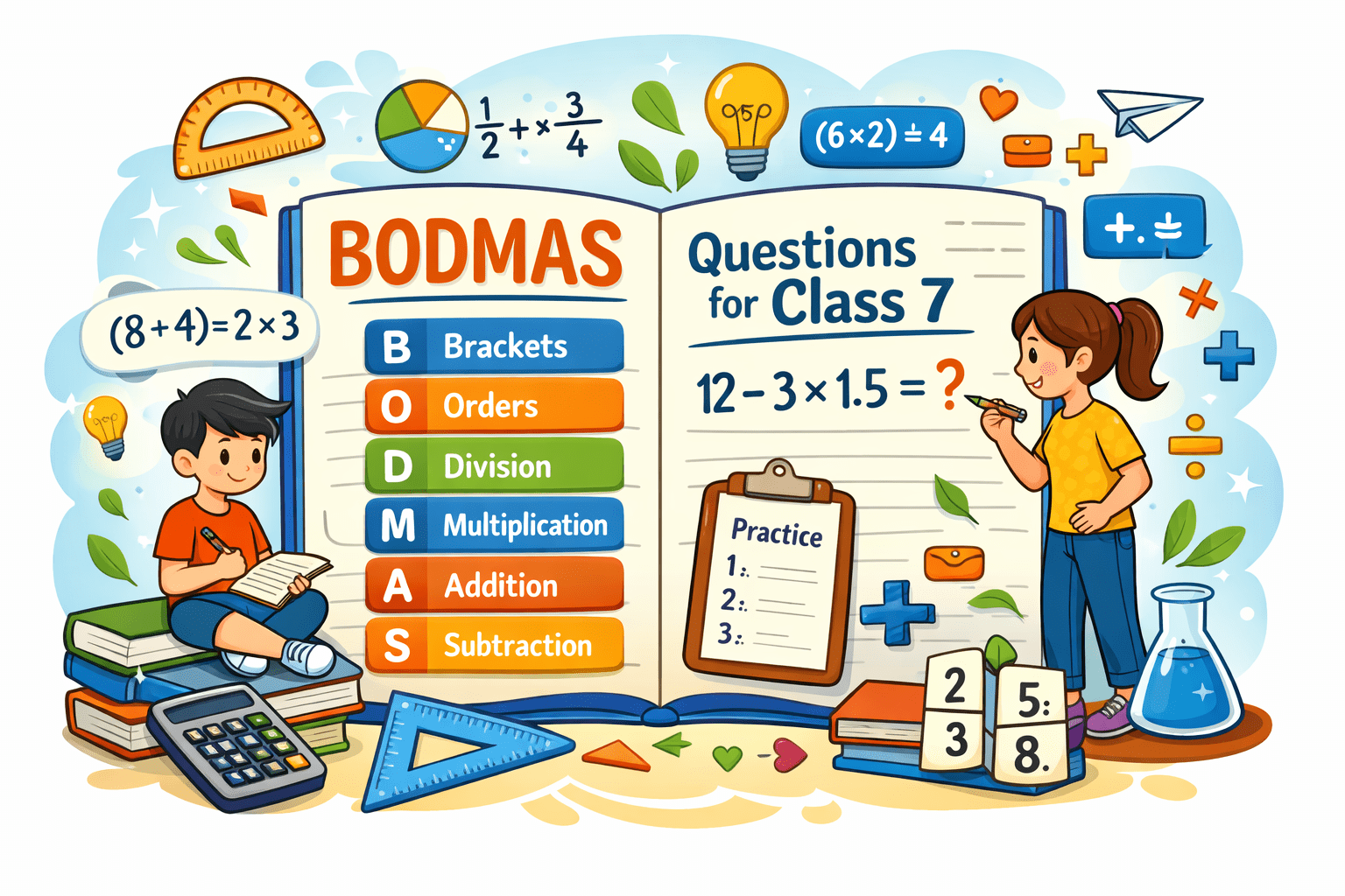 BODMAS Questions for Class 7-Step-by-Step Practice & Tips