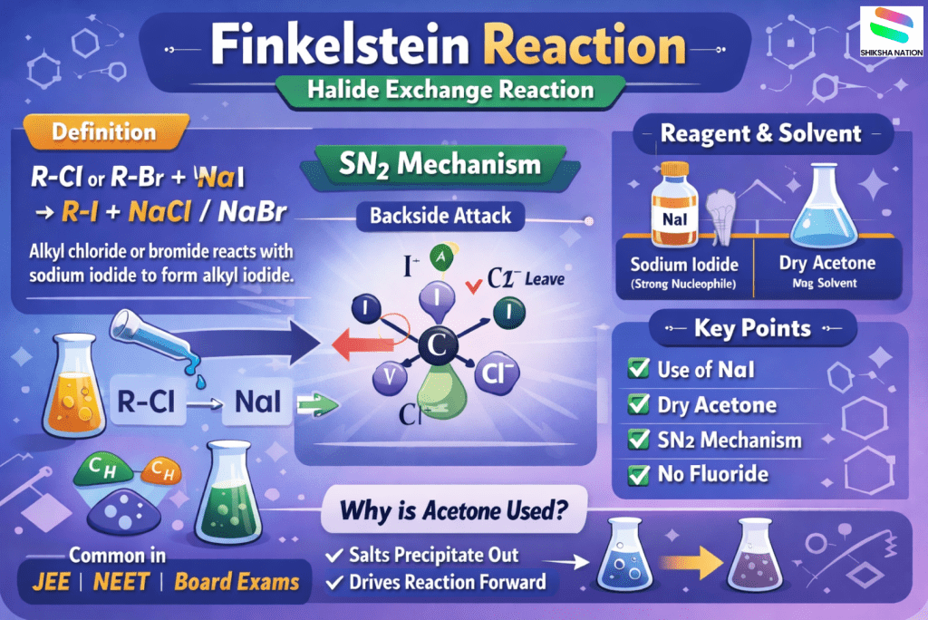 Finkelstein Reaction Definition, Mechanism with Example