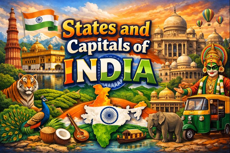 States and Capitals of India: Complete List, Map & Learning Guide for Students