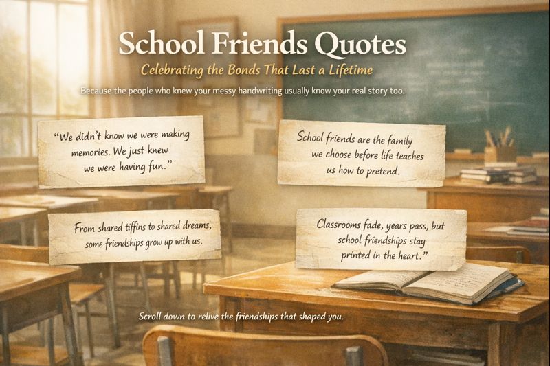 school friends quotes