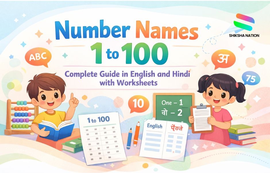 Number Names 1 to 100