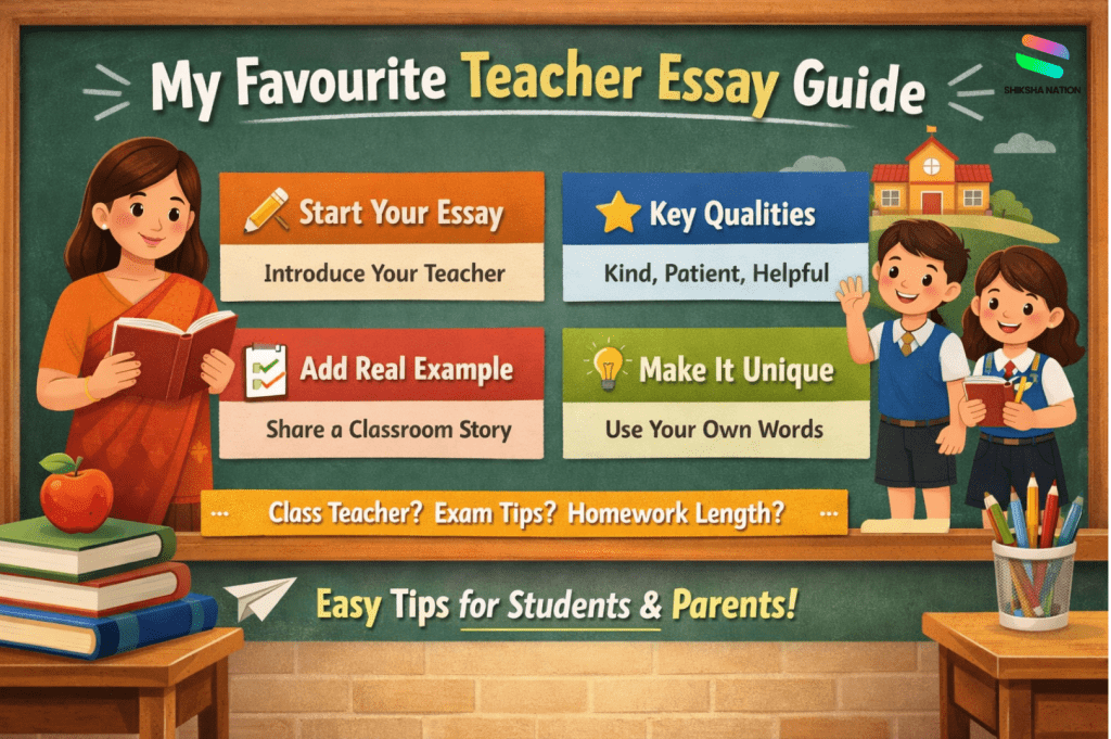 My Favourite Teacher Essay in English 10 Lines, 100-250 Words