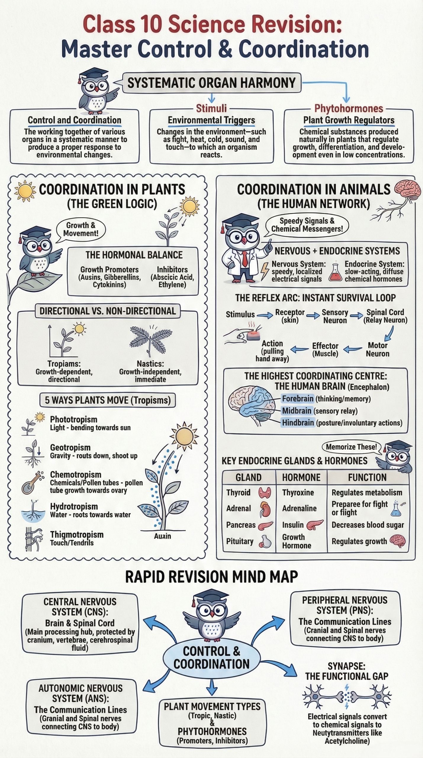 Control and Coordination class 10 science