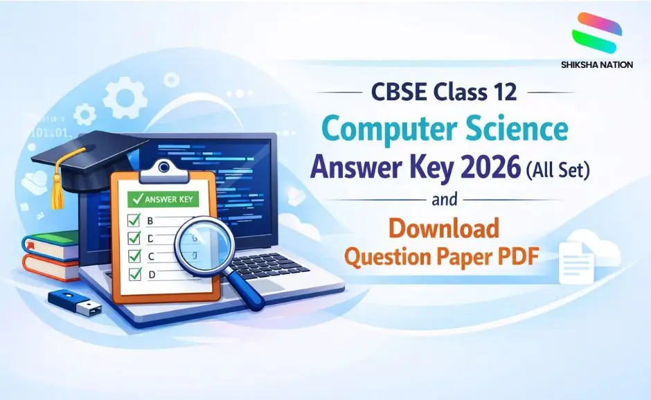 CBSE Class 12 Computer Science Answer Key 2026 