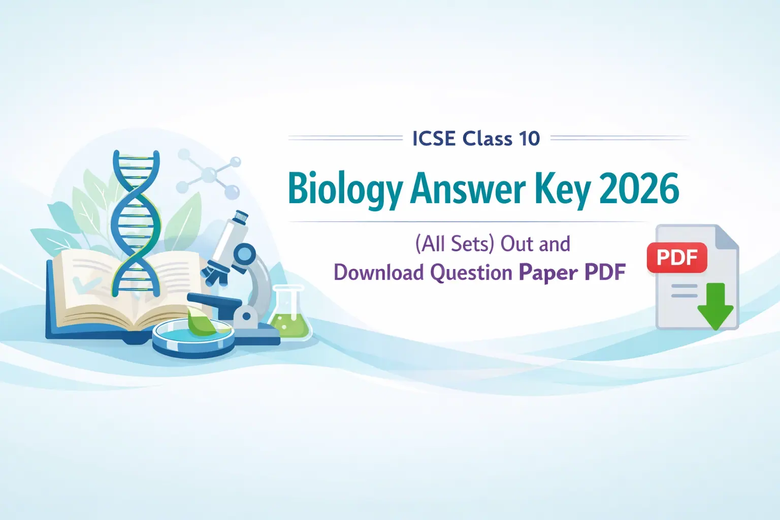 ICSE Class 10 Biology Answer Key 2026