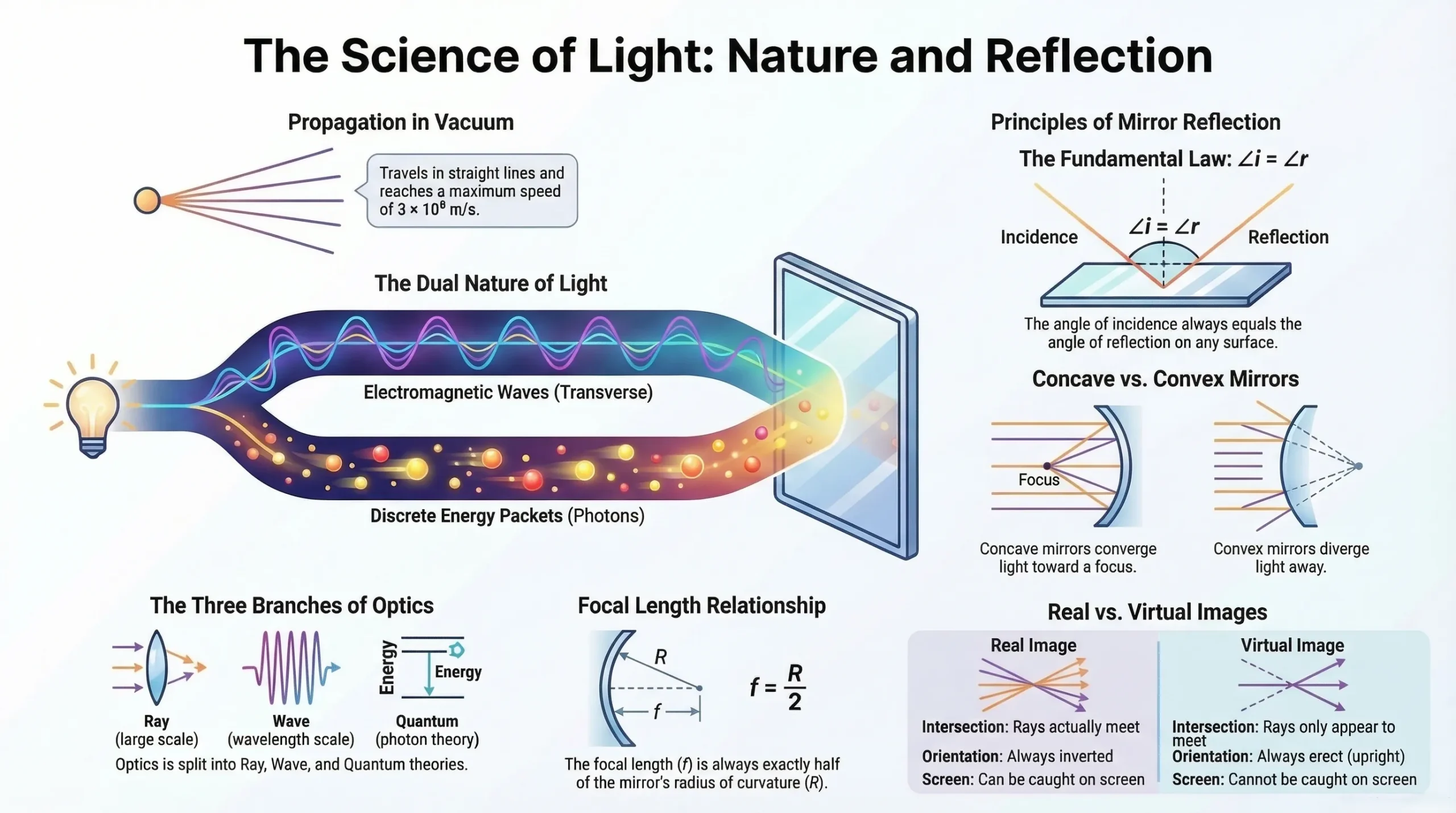 Light, Reflection, and Refraction Chapter 9 Class 10 Revision Notes