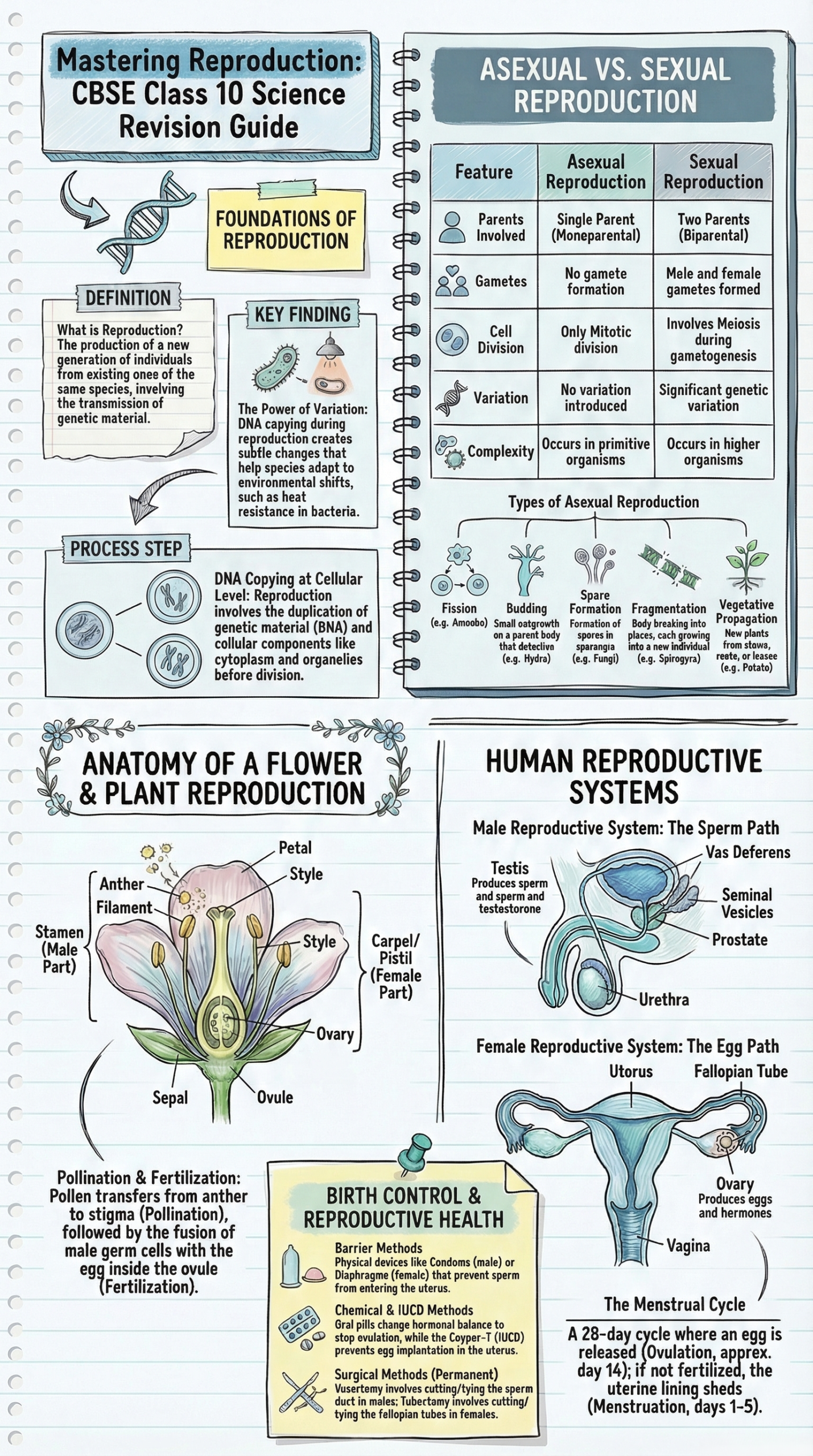 How Do Organisms Reproduce&nbsp;Quick Revision Summary