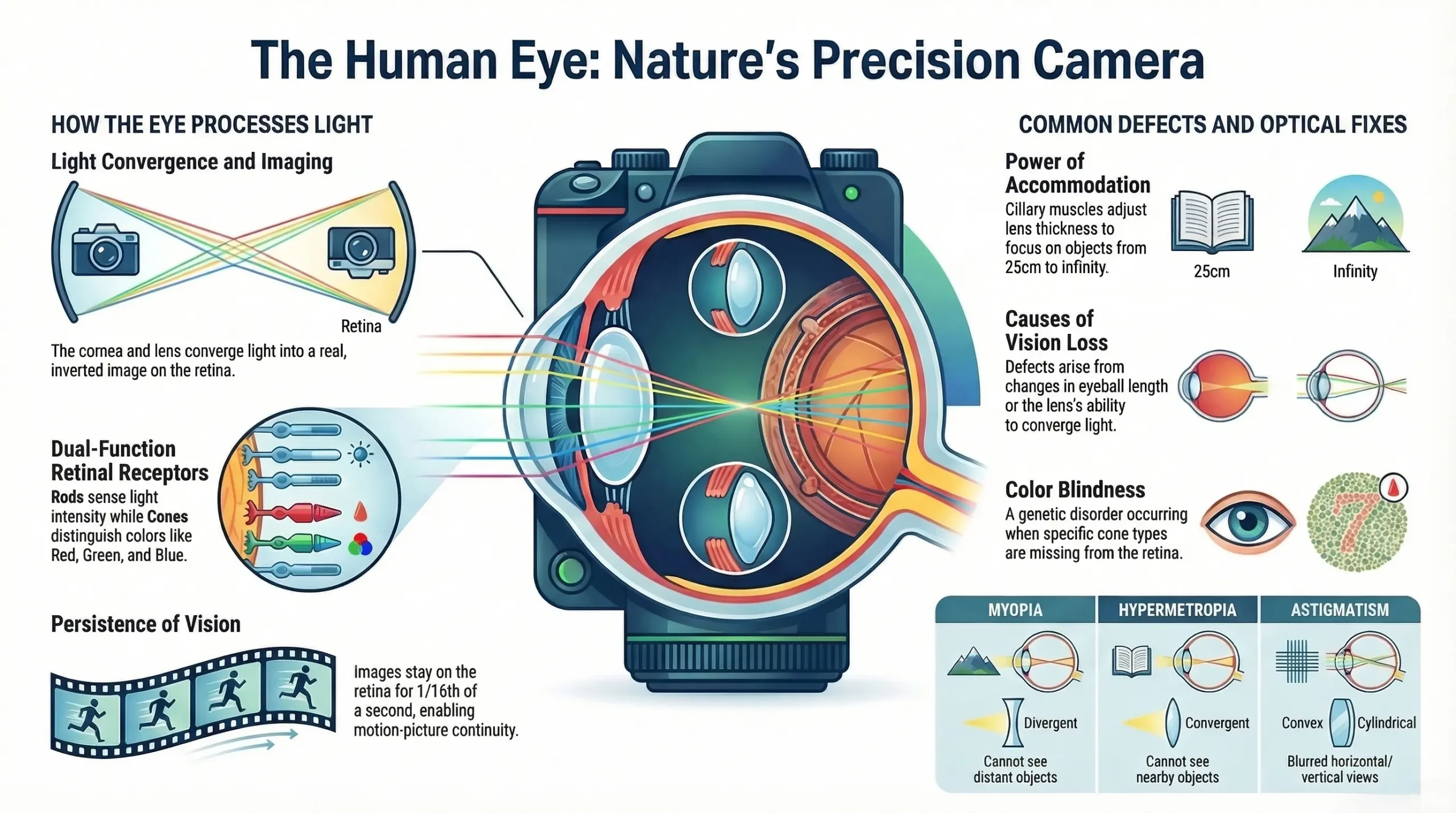The Human Eye and the Colourful World Class 10 Notes