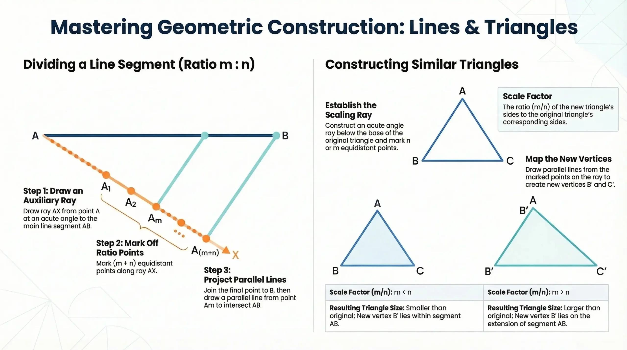 Class 10 Maths Construction Revision Notes