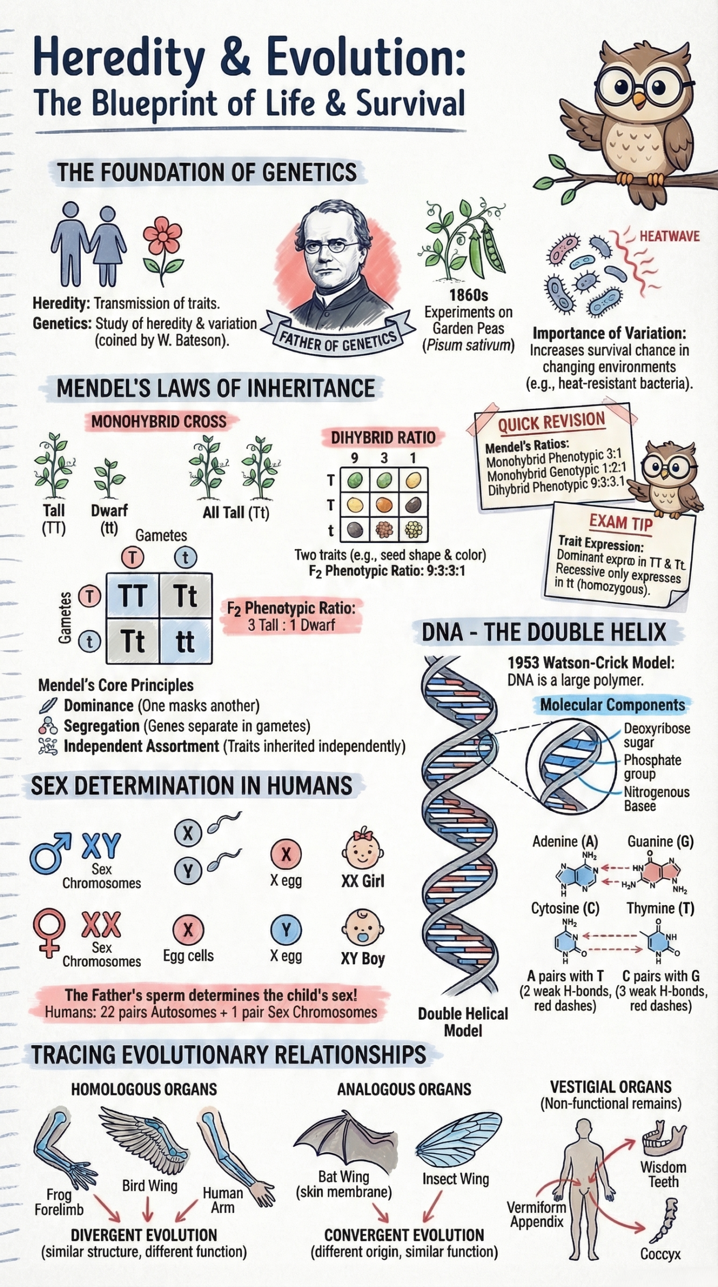 Heredity and Evolution Class 10 Quick Revision