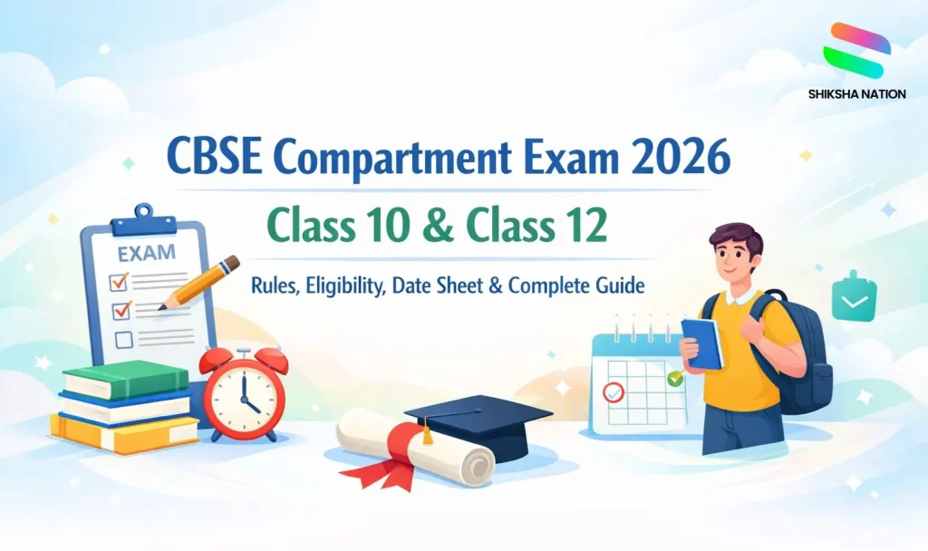 CBSE Compartment Exam 2026 Class 10 & Class 12 - Rules, Eligibility, Date Sheet & Complete Guide