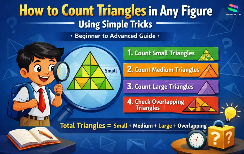 counting triangles in a figure using simple tricks
