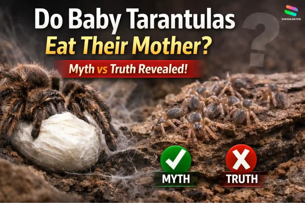 Do baby tarantulas eat their mother myth vs truth explained with tarantula and spiderlings image