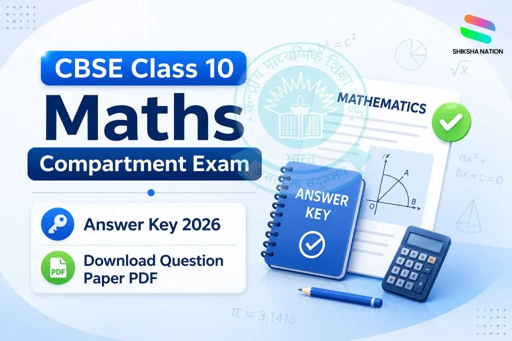 CBSE Class 10 Maths Compartment Exam Answer Key 2026