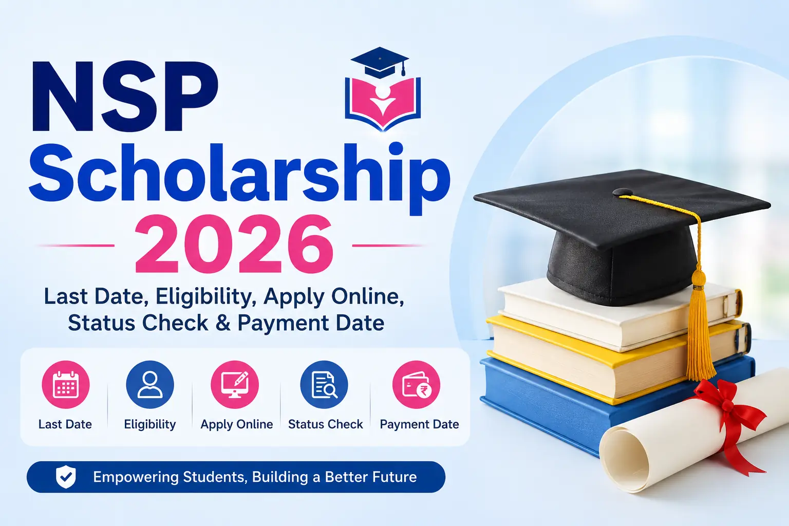 NSP Scholarship 2026 – Last Date, Eligibility, Apply Online, Status Check & Payment Date