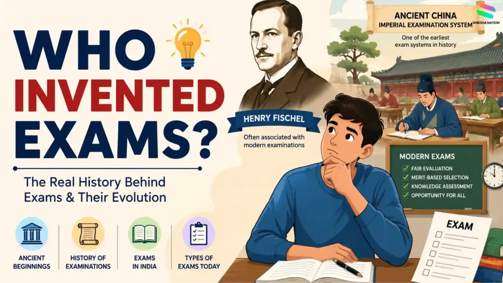 Who invented exams for students