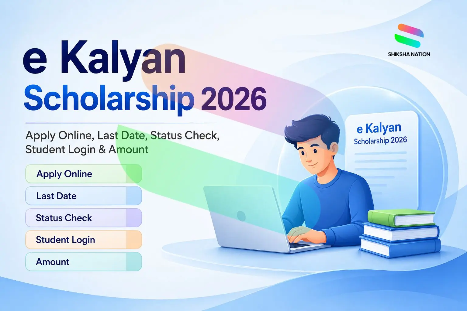 e Kalyan Scholarship 2026 – Apply Online, Last Date, Status Check, Student Login & Amount