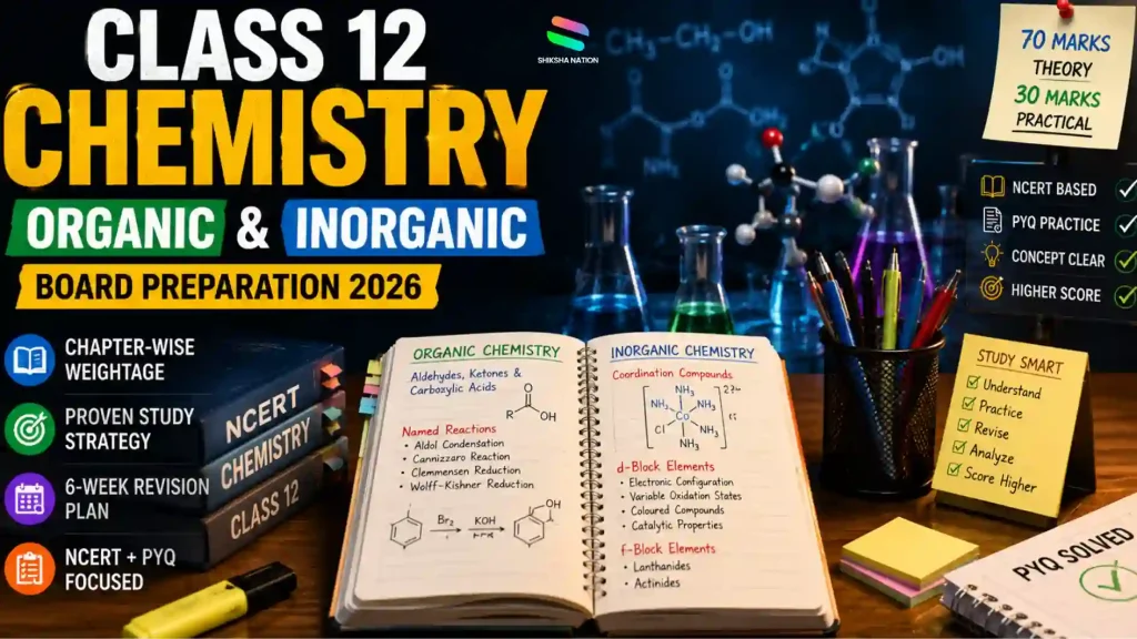 Class 12 Chemistry Organic and Inorganic preparation guide for CBSE Boards
