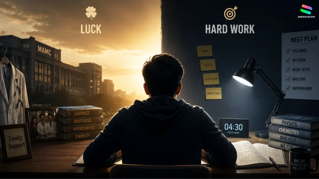 Luck vs Hard Work in NEET preparation