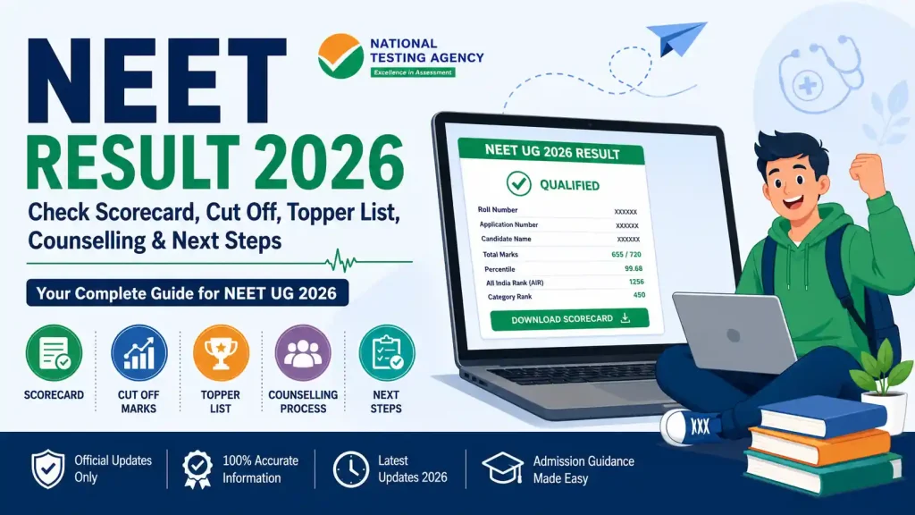 NEET UG 2026 Topper List with AIR 1, Top 100 rankers, and official result highlights.
